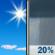 Friday: Sunny then Slight Chance Rain Showers