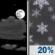 Tonight: Partly Cloudy then Chance Rain And Snow Showers